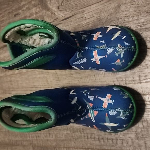 Bogs Other - Bogs Airplane Print Rain Boots Toddler Size 7